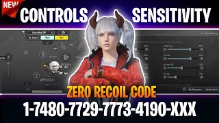 NEW UPDATE 3.7 🔥 BEST SENSITIVITY CODE + CONTROL SETTINGS BGMI || BGMI / PUBG MOBILE screenshot 5