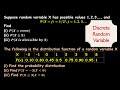Calculate PDF, PMF, CDF & Conditional Probability of a Discrete Random Variable| Examples | Part 3