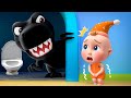 Monster in the Dark | Don't Be Afraid Of Monsters | T-Rex | Super Sumo Nursery Rhymes &amp; Kids Songs