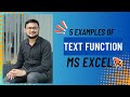 5 Examples of Text Function