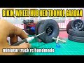 Membuat wheel hub tromol hex belakang untuk gardan miniatur truk rc handmade