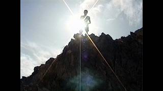 Climbing unstable rock formations in Palm Desert (1990s, Sony CCD-FX310 Video8)