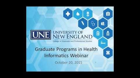 Graduate Programs in Health Informatics Webinar