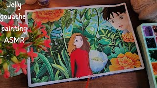 ASMR Ghibli scene painting 