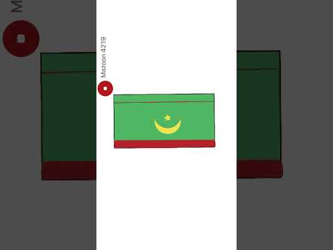 رسم علم موريتانيا    