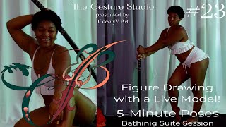 Figure Drawing Live Model | The Gesture Studio #23 | EDSA Content