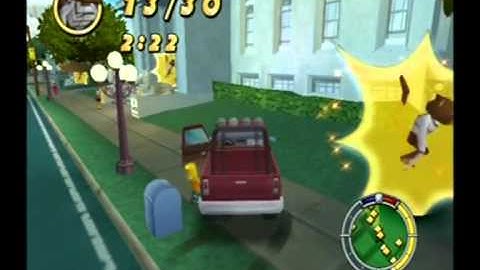Simpsons Hit & Run Walkthrough: Level 2 - Mission 6: Monkey See Monkey D