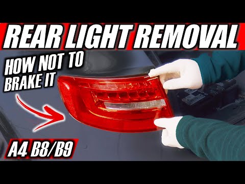 How to Change Rear Tail Brake Light - Audi A4 S4 RS4 ( B8 B8.5 B9 ) 2008-2020