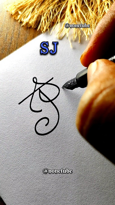 How to sign the letters SJ ❤ ?