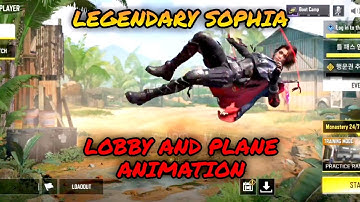 Legendary Sophia Lobby Entry Animation and Plane Animation | Cod mobile season 8 Leaks