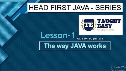 Head First Java Lesson 1, How Java works | JAVA for beginners #java #objectorientedprogramming #code