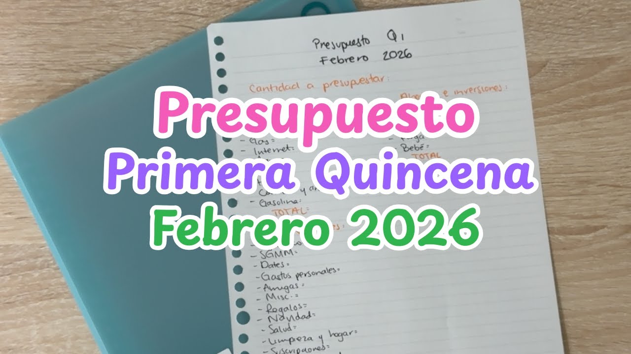 Presupuestando 1ra Quincena de Febrero 2026 $10,300 | Gastos fijos y variables | Sistema de Sobres
