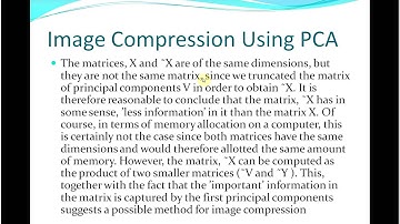 PCA SVD in image compression