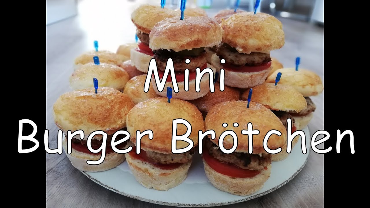 Perfekte Mini Burgerbrötchen Hamburger Brötchen Einfach und klappt