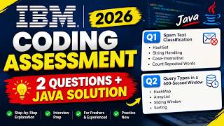 IBM Coding Assessment 2026 | 2 Coding Questions & Java Solutions | IBM Interview Preparation Update