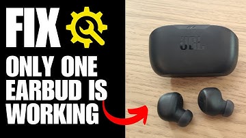 Only one earbud working with JBL Wave Buds - How To Fix
