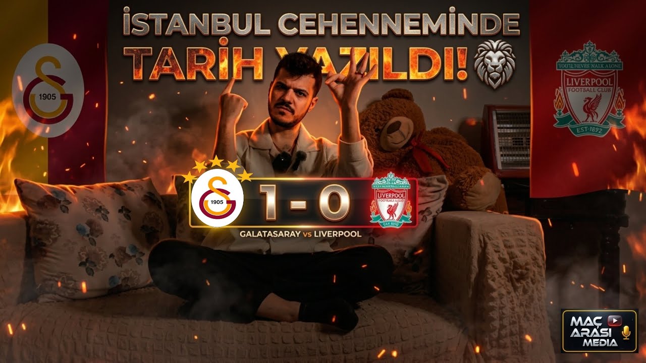 İSTANBUL CEHENNEMİNDE TARİH YAZILDI! 🦁 | Galatasaray 1-0 Liverpool | Maç Sonu Tepki#galatasaray#gs 