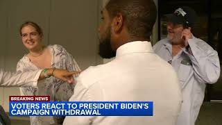 North Carolina voters react to President Biden's campaign withdrawal