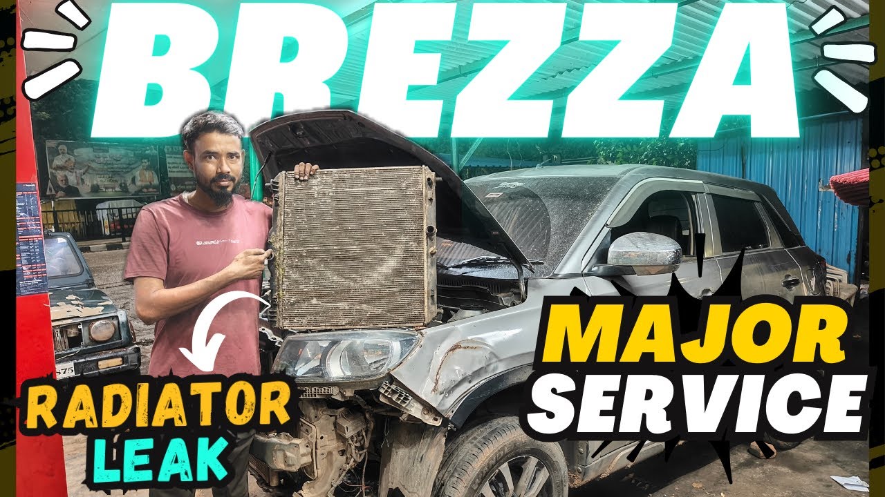 BREZZA MAJOR SERVICE .BREZZA RADIATOR REPLACEMENT.BREZZA SUSPENSION ...