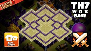 Best TH7 War Base 2026 – Powerful Anti 3-Star Town Hall 7 War Layout for the July Update! screenshot 4
