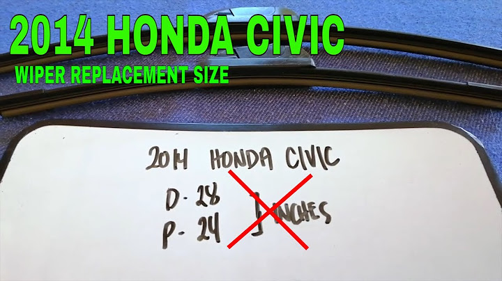 2014 honda civic si wiper blade size