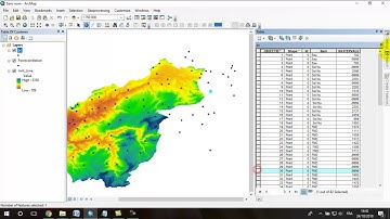 Extracting values from raster data and converting them to SHP format.