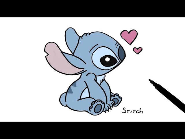 How To Draw Stitch  Lilo And Stitch 