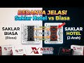 perbedaan saklar hotel Nero 2 gang & saklar biasa sebelum anda membeli tonton video ini #nero