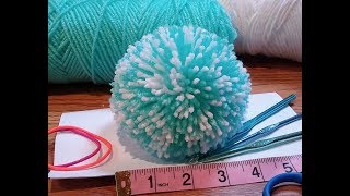 : 4inch pompom using folded paper