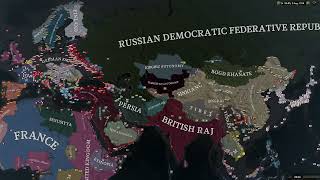 HOI4 The Great War Redux Timelapse 1910-1919 (Non-Historical)