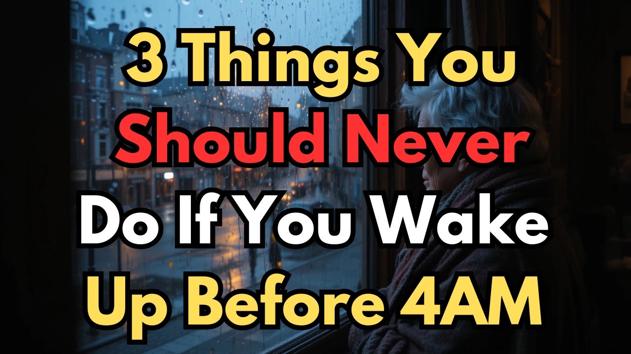 3 Things You Should Never Do Before 4 AM | Elderly Insomnia | A Must ...