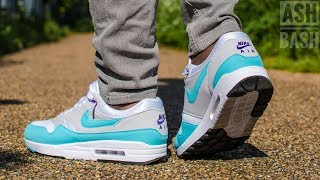 air max 1 aqua on feet