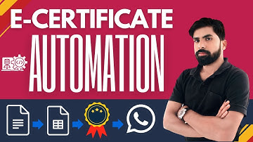 E-Certificate Automation with WhatsApp Delivery (Step-by-Step)