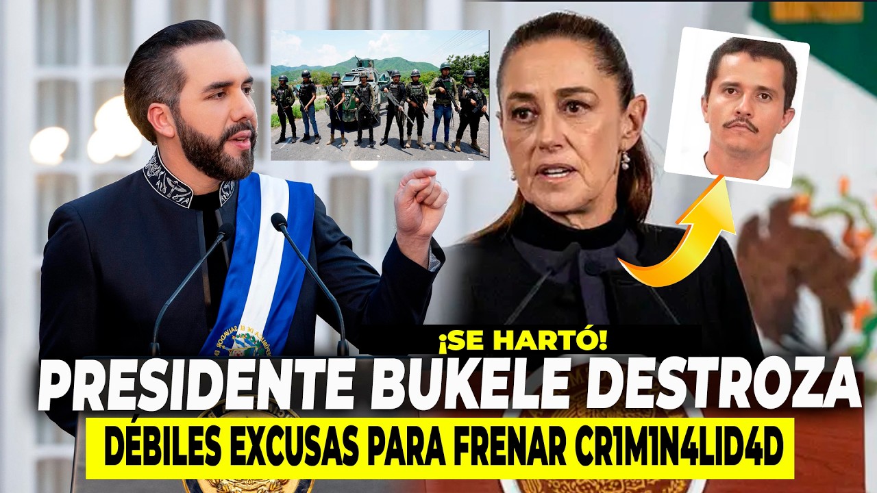 🚨¡SE HARTÓ! PRESIDENTE BUKELE DESTROZA DÉBILES EXCUSAS PARA FRENAR CR1M1N4L1DAD Y MANDA MENSAJE