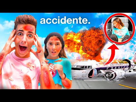 SE QUEMA NUESTRO AVION VIAJANDO A DISNEYLAND...*accidente y bomberos!*