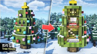 ⛏️ MINECRAFT :: 🎄Самый милый елочный домик в мире 🎉