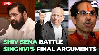 Abhishek Manu Singhvi's Final Arguments In Shiv Sena Case | Live