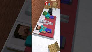 When Herobrine And Zombie Sleeping #Shorts