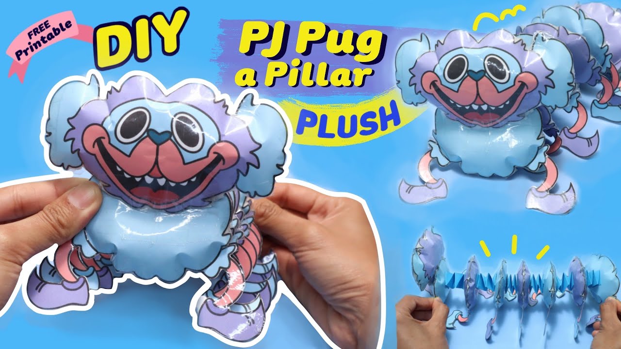 HOW TO MAKE PJ PUG A PILLAR POPPY PLAYTIME PLUSH TOY WITH WOOL 