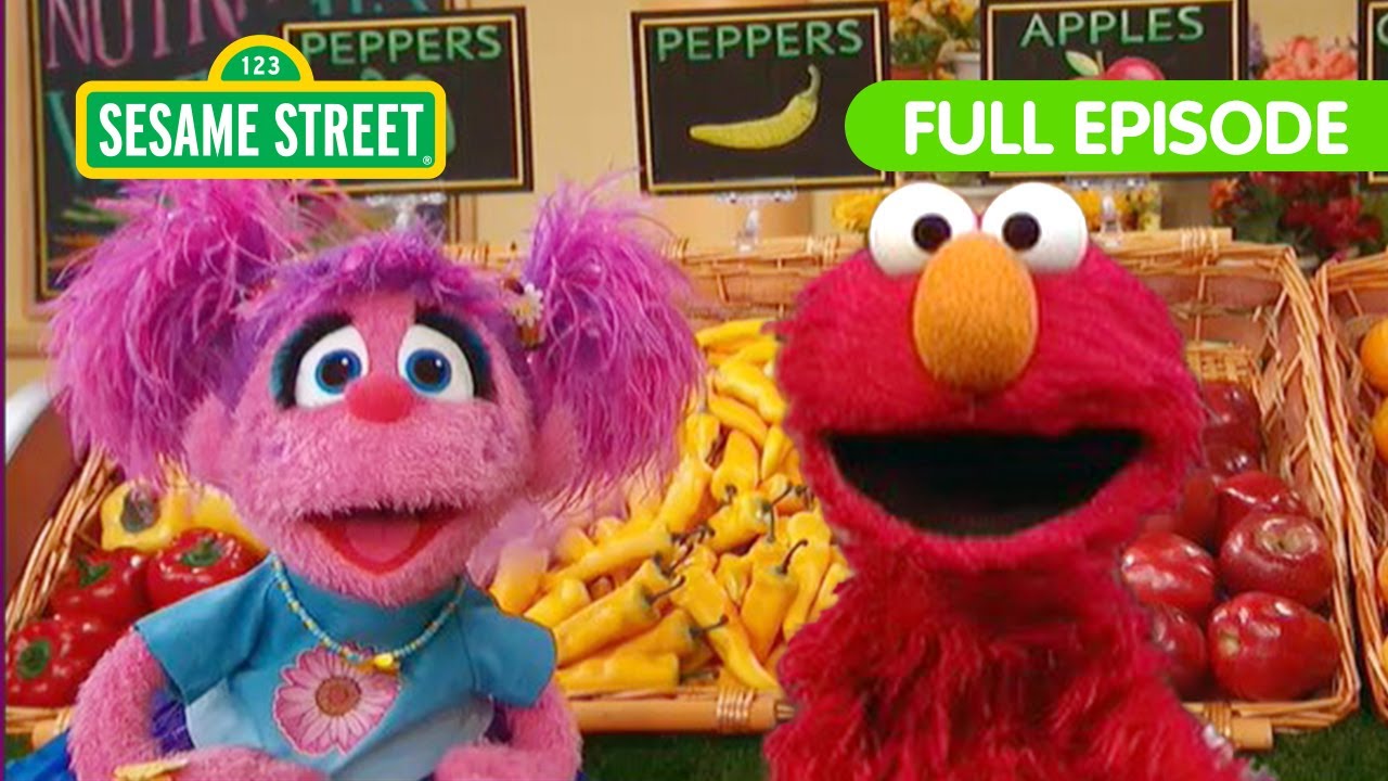 Elmo Abby And Cookie Monster Play Grocery Games Sesame Street Full