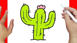 Cómo Dibujar Un Cactus Paso A Paso Dibujos Fáciles