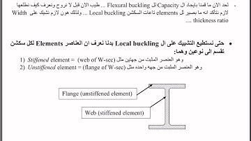 Ch.5 Compression members || lecture (2) “Intro of Local buckling + Design strength of column”