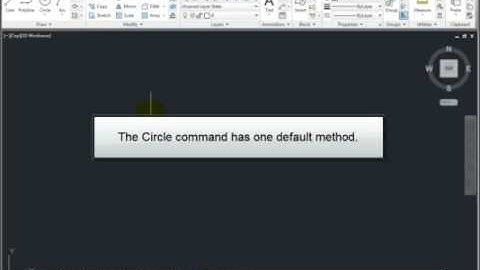 AutoCAD 2013   Drawing Circles Using the Default Method   YouTube2