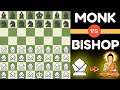 Indian monk army vs indestructible bishop army facing each other using fairy stockfish