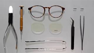 Professional eyewear frames manufacturing process