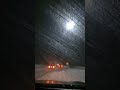 Driving on a snowy road