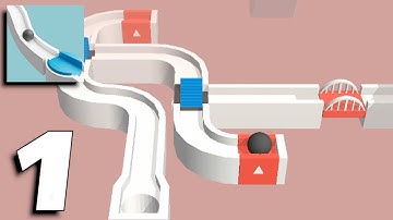 Ball Slider 3D - Gameplay Part 1 Levels 1-21 (Android,iOS)