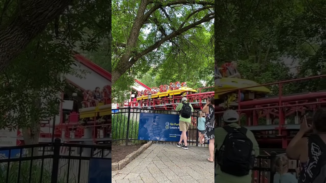 Jack going on Storm Runner at Hershey Park! 