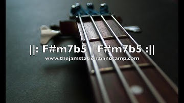 Dark F# Locrian Mode Bass Backing Track