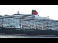 MS Queen Victoria departing Aruba February 2, 2012